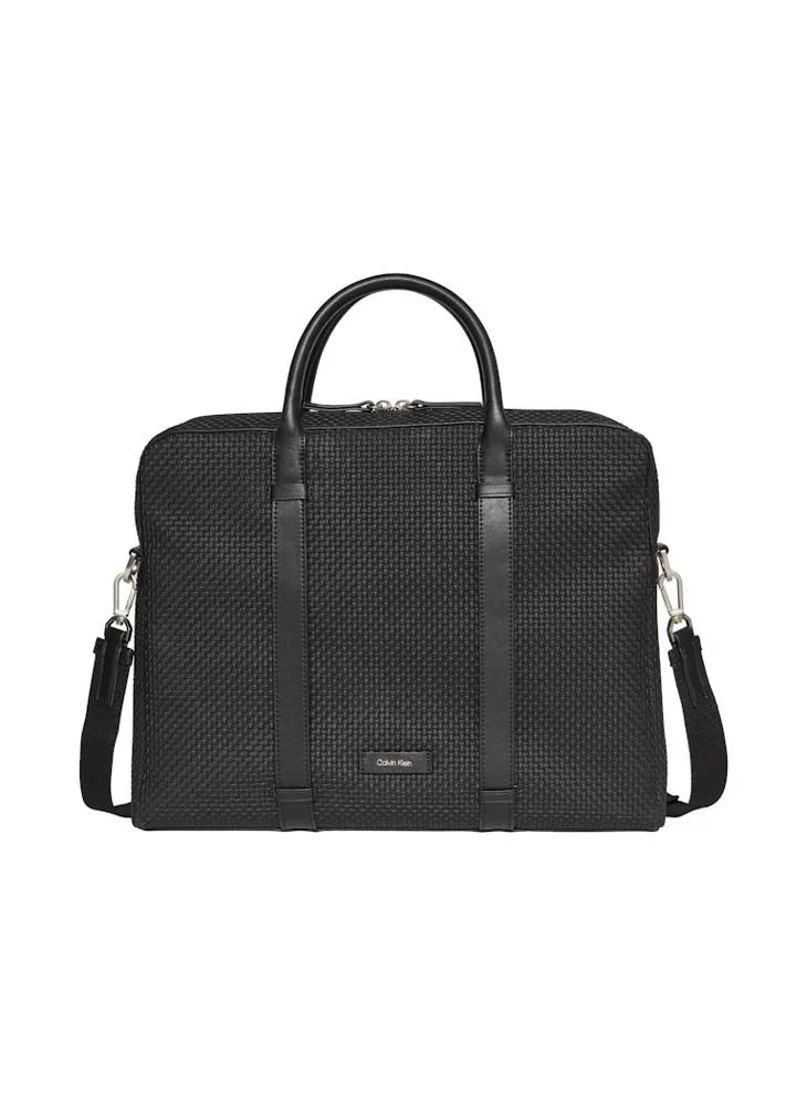 كالفن كلاين Embossed Woven Commuter Bag